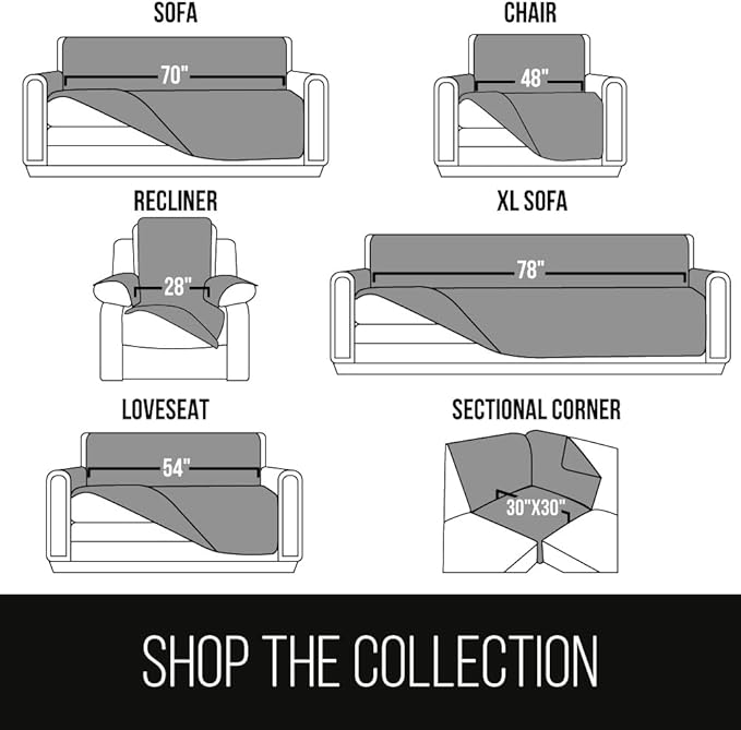 Sofa Shield Couch Slip Covers for Dogs, Reversible Furniture Protector - Image 9