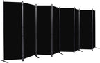 Room Divider 6FT Portable Room Dividers and Folding Privacy Screens, 8 Panel by HOMSCREENER