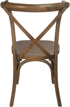 EMMA + OLIVER Light Brown X-Back Chair - Image 4