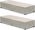 Outdoor Chaise Lounge Cover 2 Pack Patio Lounge Chair Covers Waterproof 600D by GoldenRaindrop