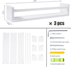 AZSKY Nursery Bookshelves White, 24 Inch Floating Bookshelves - Image 3
