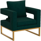 Roundhill Furniture Lenola Upholstered Accent Arm Chair - Image 4