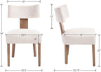 HNY Mid Century Modern Dining Chairs Set of 4 - Image 2