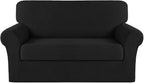 Turquoize Stretch Sofa Slipcover 2 Pieces Sofa Cover Couch Cover by Turquoize