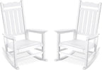 Stoog Set of 2 Outdoor Rocking Chairs, HIPS Plastic Porch Rocker by Stoog