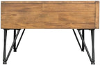Pemberly Row Transitional Tanner 3PC Occasional Table Set, Light Walnut Finish - Image 5