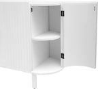 Curved Design Light Luxury Swith Adjustable Shelves, Suitable - Image 8
