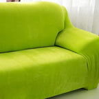 vctops 1-Piece Velvet Plush Stretch Loveseat Sofa Slipcover - Image 3