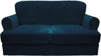 CUCRAF T Cushion Sofa Cover 3 Piece Loveseat Slipcovers, Soft Thick Velvet by CUCRAF