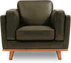 Valencia Artisan Leather Accent Chair, Full-Aniline Leather Upholstery by ValenciaTheaterSeatingFurniture