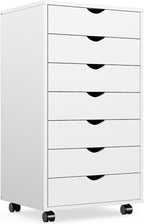 OLIXIS 7 Drawers Rolling File Cabinet, Mobile Under Desk Storage Cabinet by OLIXIS