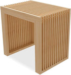 APRTAT Small Bamboo Dining Bench, 17inch Farmhouse Decor Indoor Kitchen Table by HEALTHYYOU