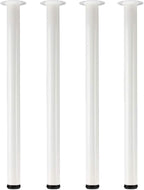 QLLY 30 inch Adjustable Metal Desk Legs, Heavy Duty Furniture Table Legs by QLLY