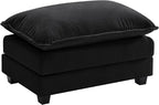 Ihanherry Ottoman for Modular Sectional Cloud Couch, Chenille Deep Seat Sofa by iHanHerry