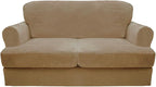 CUCRAF Cushion Sofa Cover 3 Piece Slipcovers, Soft Thick Velvet Couch Cover by CUCRAF