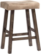 Hillsdale Furniture Saddle Backless, Rustic Gray Bar Stool by HillsdaleFurniture