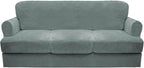 CUCRAF Cushion Sofa Cover 4 Piece Slipcovers, Soft Thick Velvet Couch Cover by CUCRAF