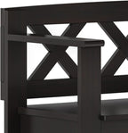 SIMPLIHOME Amherst Entryway Storage Bench - Image 6