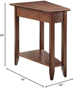 Convenience Concepts American Heritage Wedge End Table 24" - Image 7