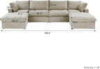 JACH U-Shaped Cloud Sectional Couch - Image 2