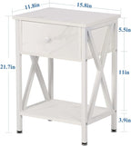 VECELO Nightstands Set of 2, Modern Bedside End Tables, Night Stands - Image 3