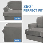 CUCRAF T Cushion Sofa Cover 3 Piece Loveseat Slipcovers, Soft Thick Velvet - Image 6