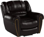 CANMOV Leather Recliner Chair, Classic and Traditional Manual Recliner Chair - Image 5