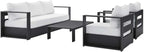 Modway Tahoe Aluminum 4-Piece Outdoor Patio Set in Gray White by Modway