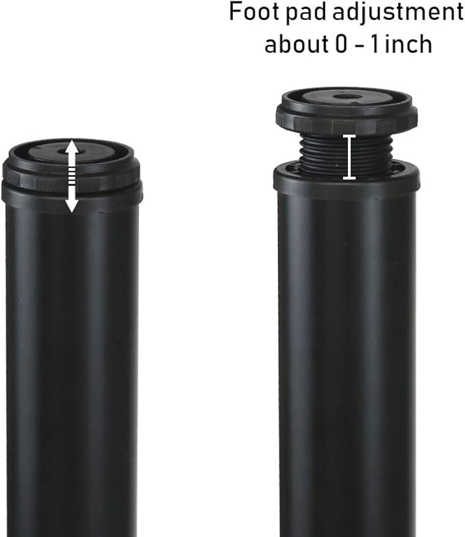 QLLY 14 Inch Adjustable Metal Coffee Table Legs, Heavy Duty Round Furniture Legs - Image 3