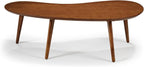 Mid Century Modern Abstract Shaped Coffee Table/Solid Wood/Oak Finish - Image 9