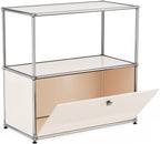 Modern Storage Cabinet White D Versatile Free-Standing Organizer - Image 5