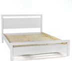 Grain Wood Furniture Loft Full Size Solid Wood Bed, Brushed White - Image 5