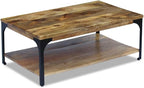 Solid Mango Wood Coffee Table - Image 6
