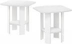 Furinno Simple Design Side Table Set of 2, 2-Tier Modern End Table - Image 5