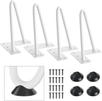 SMARTSTANDARD 6 Inch Heavy Duty Hairpin Furniture Legs, Metal Home DIY Projects by SMARTSTANDARD