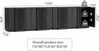 Brafab Buffet Cabinet, Wood Fluted Credenza - Image 2