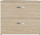 Bush Business Furniture Studio C 2 Drawer Lateral File Cabinet in Natural Elm - Image 4