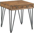 Pemberly Row Transitional Tanner 3PC Occasional Table Set, Light Walnut Finish - Image 6