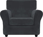 ZNSAYOTX Luxury Velvet Chair Slipcovers by ZNSAYOTX