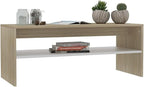 Scandinavian Coffee Table, 39.4" L x 15.7" W x 15.7" H, Small Living Room Table - Image 4