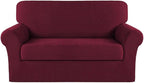 Turquoize Stretch Sofa Slipcover 2 Pieces Sofa Cover Couch Cover by Turquoize