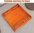 Folding Solid Wood Low Table - Image 3