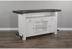 Pemberly Row Set of 3 Wood Bar Unit and 2 Backless Swivel Barstool - Image 9