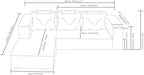 97" Cloud Sectional Couch, Modern Modular Sectional Sofa - Image 2