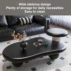 Eco-Friendly Vintage Cream Coffee Table – Sturdy Round Legs, Smooth Finish - Image 7