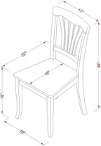 East West Furniture AVC-OAK-W Avon Dining Room Chairs - Image 3