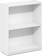 Furinno Gruen Book Shelf, 2-Tier Small Bookshelf, Bookcase - Image 6