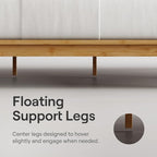 Nectar Bamboo Platform Bed Frame & Headboard - Image 3