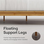 Nectar Bamboo Platform Bed Frame & Headboard - Image 3