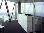 Modern Storage Cabinet White H, Home Office Cabinet, Versatile Free-Standing - Image 5